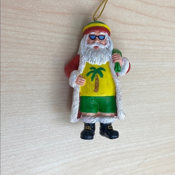 Jamaican Santa Claus Ornament 3” - Picture 1 of 4